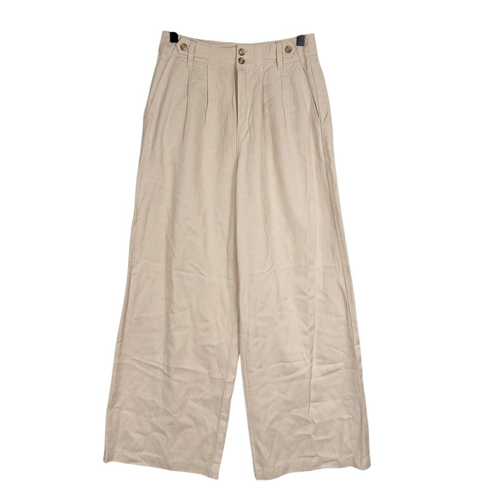 New Madewell The Petite Harlow Wide Leg Trouser Pants Harvest Moon $118 - P0 0P